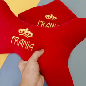 czerwony zestaw dla psa z imieniem frania sweetapaszka.pl